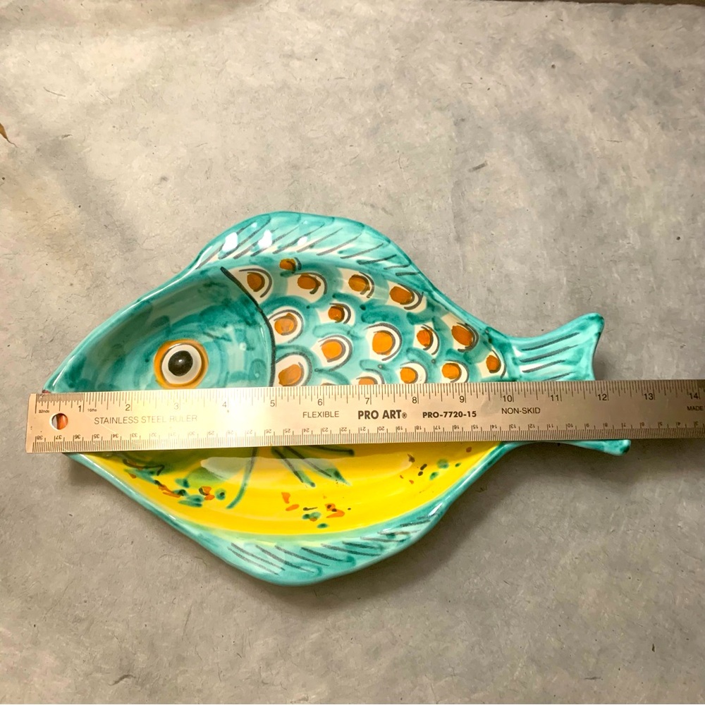 Positano Italy Fish Plate Platter Hand Painted
Ceramic - Picture 5 of 7